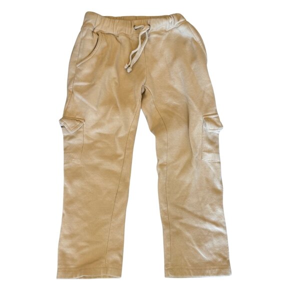 Vintage Havana Kids' Wide Leg Cargo Sweatpants (Big Kid) S (7-8), TOFFEE - Picture 2 of 3